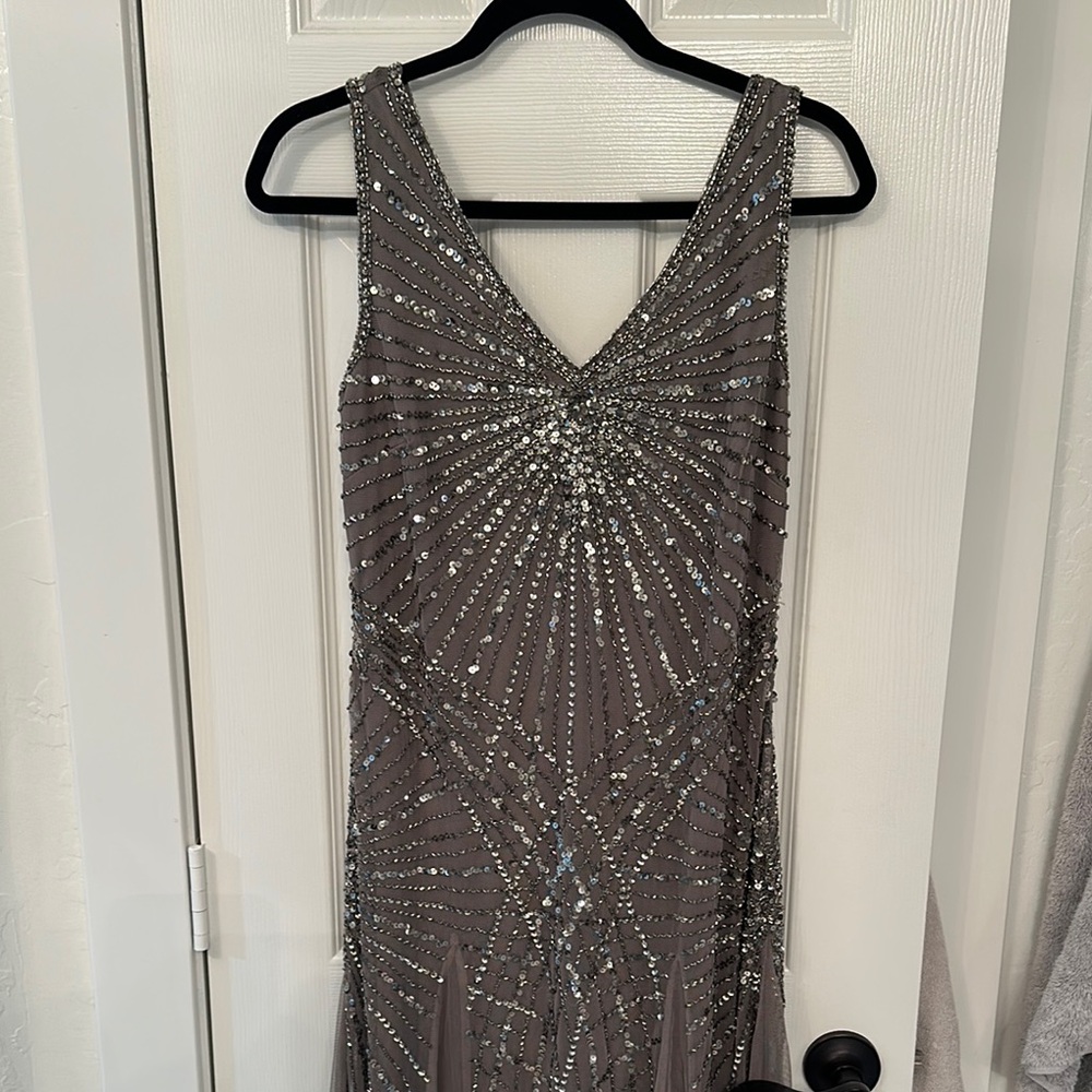 Elegant Beaded Evening Gown